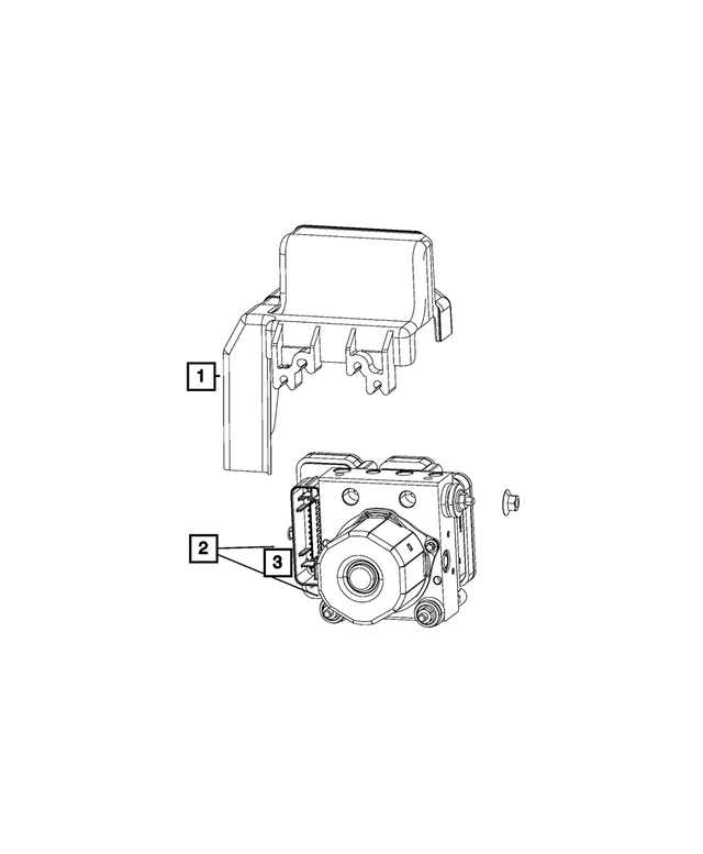 68502475AA - Brakes: Anti-lock Brake System Hydraulic Control Unit for Mopar Image