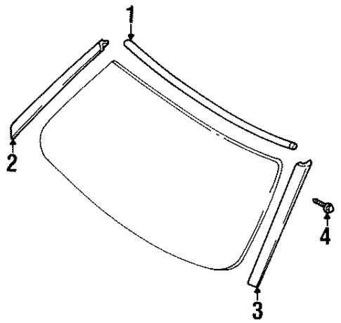 Reveal Moldings for 1999 Isuzu Hombre #0