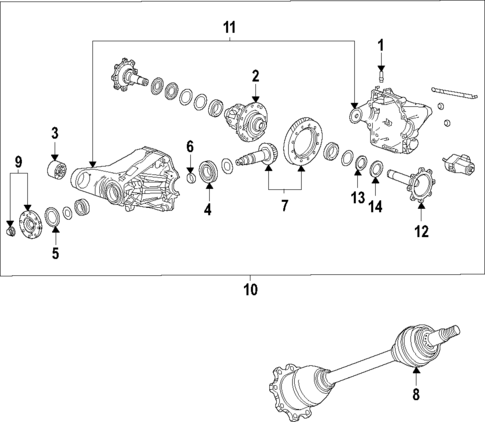 Differential for 2021 Cadillac Escalade #0