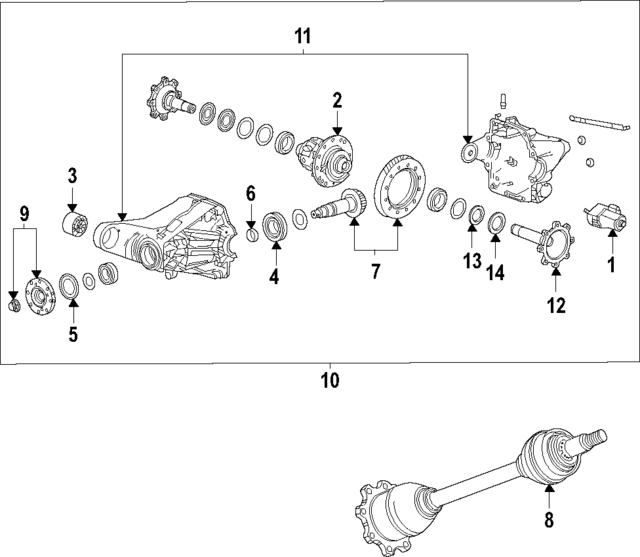 84881450 - : Differential Drive Pinion Gear Bearing Spacer for GM Image