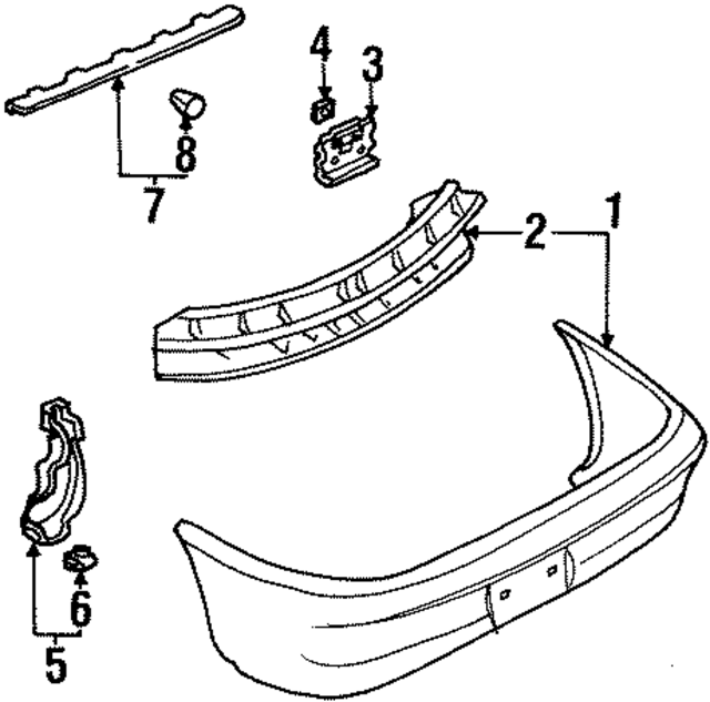 F7CZ17906AA - Body: Bumper Assembly for Ford Image