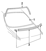 20745183 - Body: Glass for Buick: LeSabre | Oldsmobile: Delta 88 | Pontiac: Bonneville Image