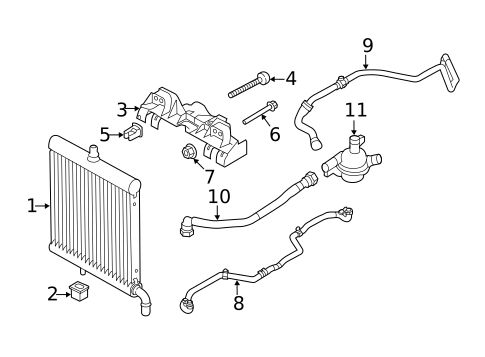Radiator & Components for 2019 Land Rover Discovery #10