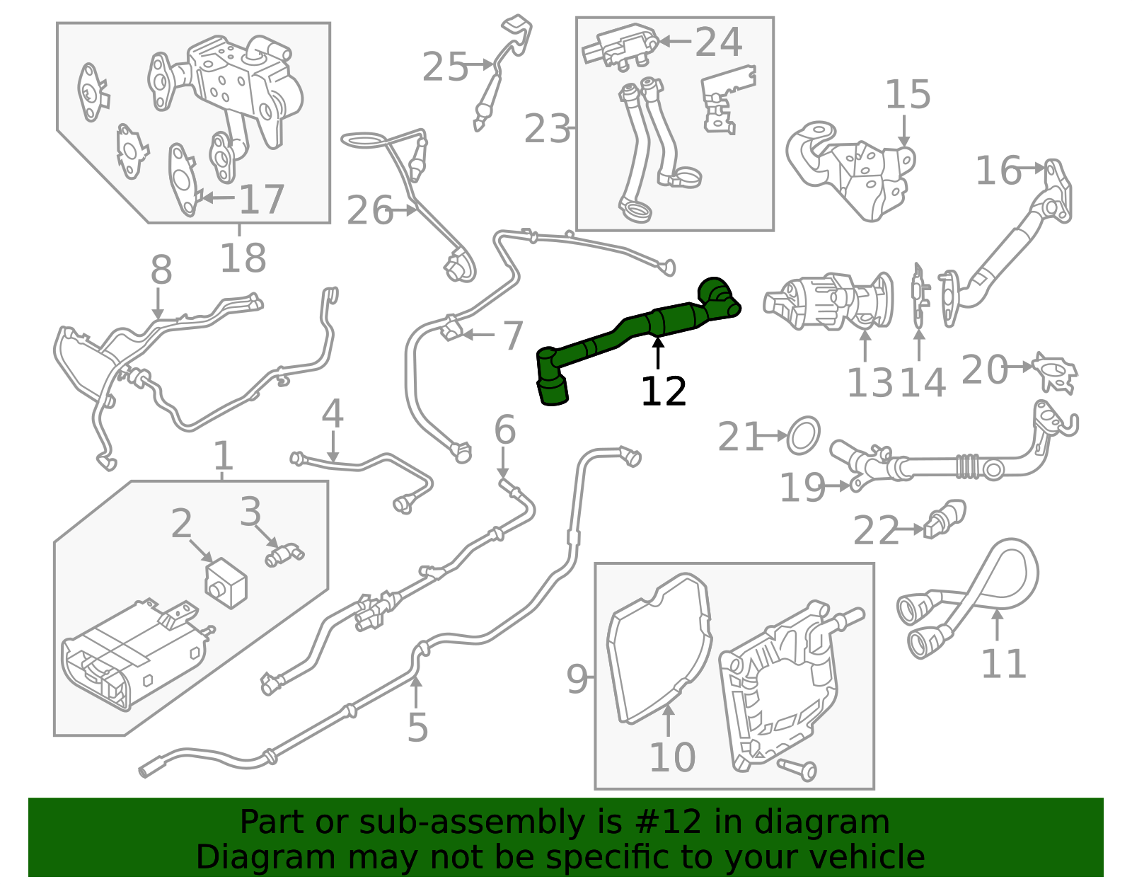 k2gz6758h - Ford PCV Valve Hose | Levittown Ford Parts