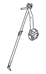 72118076142 - Electrical: Seat Belt Assembly for BMW: 840i Gran Coupe, 840i xDrive Gran Coupe, M8 Gran Coupe, M850i xDrive Gran Coupe Image