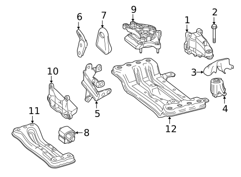 Engine & Trans Mounting for 2020 Mercedes-Benz E 450 #0