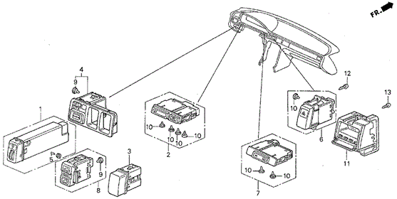 Switch for 1992 Acura Vigor #0