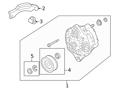 Alternator/Generator & Related Components for 1999 Mazda Protege #0