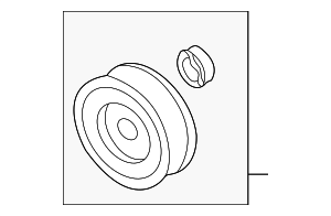B3C718W10 - Unclassified: Pulley for Mazda: Miata, MX-3, Protege Image