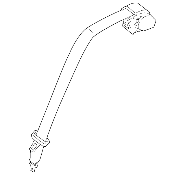 Center Seat Belt - BMW (72117430062)