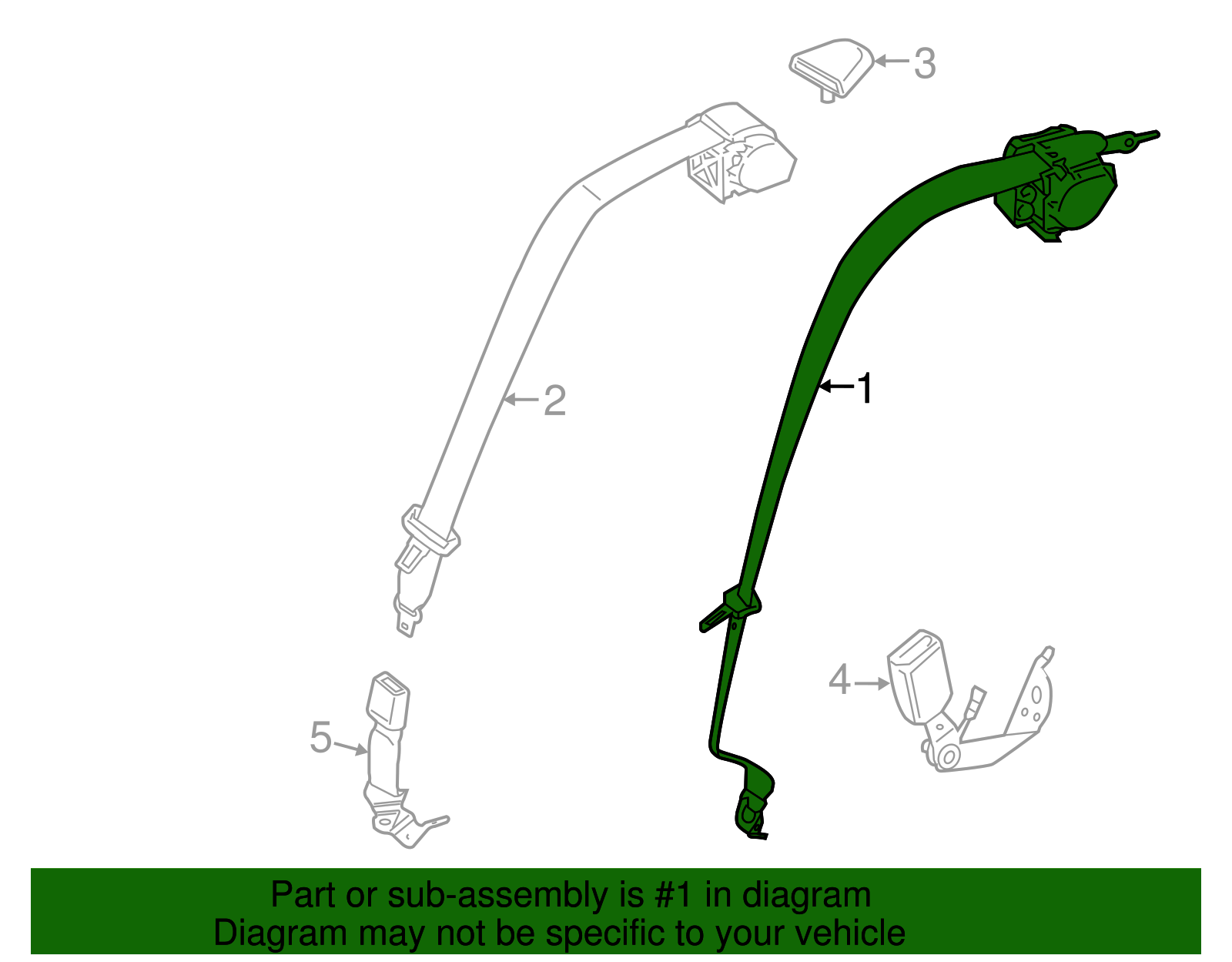 Outer Belt Assembly - BMW (72118092488)