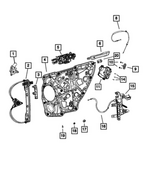 68426068AD - Doors, Door Mirrors and Related Parts: Door Handle Bracket, Right for Mopar Image image