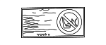 9454148 - Body: Air Bag Label for Volvo: C70, S70, V70 Image