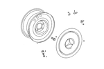 1164000402 - : Wheel Disc for Mercedes-Benz: 450SEL Image
