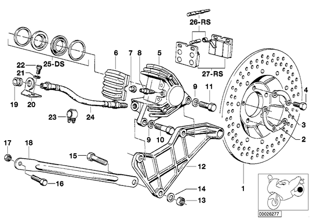 34311236821 - : Brake Force Support for BMW-Motorrad Image