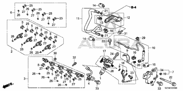 Fuel Injector (1) for 2019 Acura TLX #0