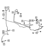 52129122AD - Brakes: Brake Tube for Jeep: Wrangler, Wrangler JK Image