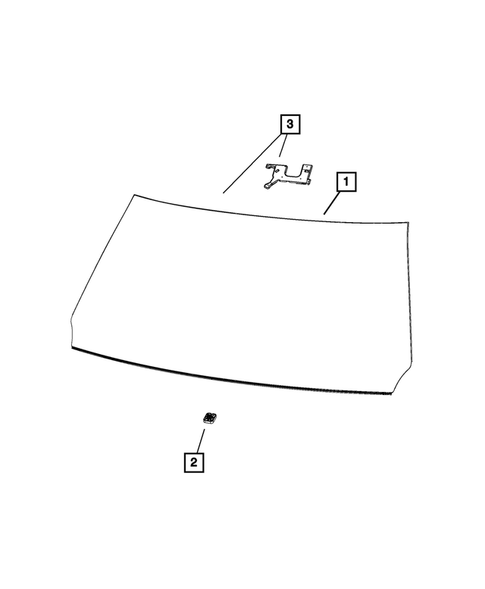 Glass and Interior Rearview Mirror for 2020 Ram 1500 Classic #3