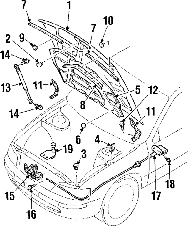 6581140U00 - Body: Sealing Strip for Infiniti Image
