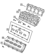 5143397AB - Engine 5.7L Eight Cylinder: Cylinder Head, Remanufactured for Mopar Image