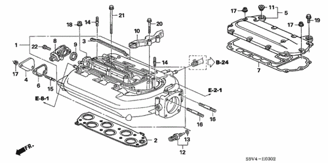 Intake Manifold ('06-) (2WD) for 2007 Honda Pilot #0