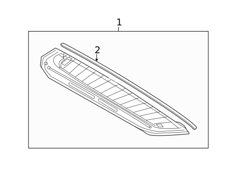 Glass - Lift Gate for 2015 Porsche Cayenne #1