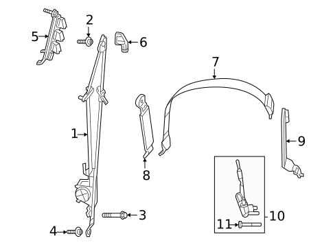 Front Seat Belts for 2021 Ram 2500 #0