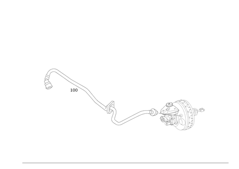 Brake Vacuum Line for 2011 Mercedes-Benz CL550 #0