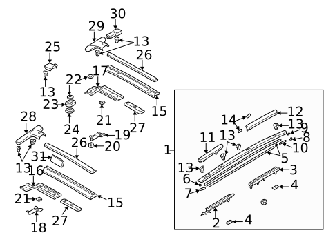 Luggage Carrier for 2002 Mazda Protege5 #1
