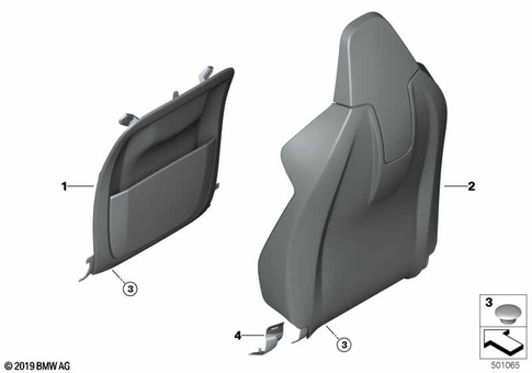 Front Seat for 2019 BMW M850iX #6