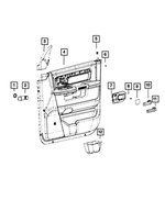 55397411AA - Interior Trim: Door Handle Spacer, Right Or Left for Mopar Image