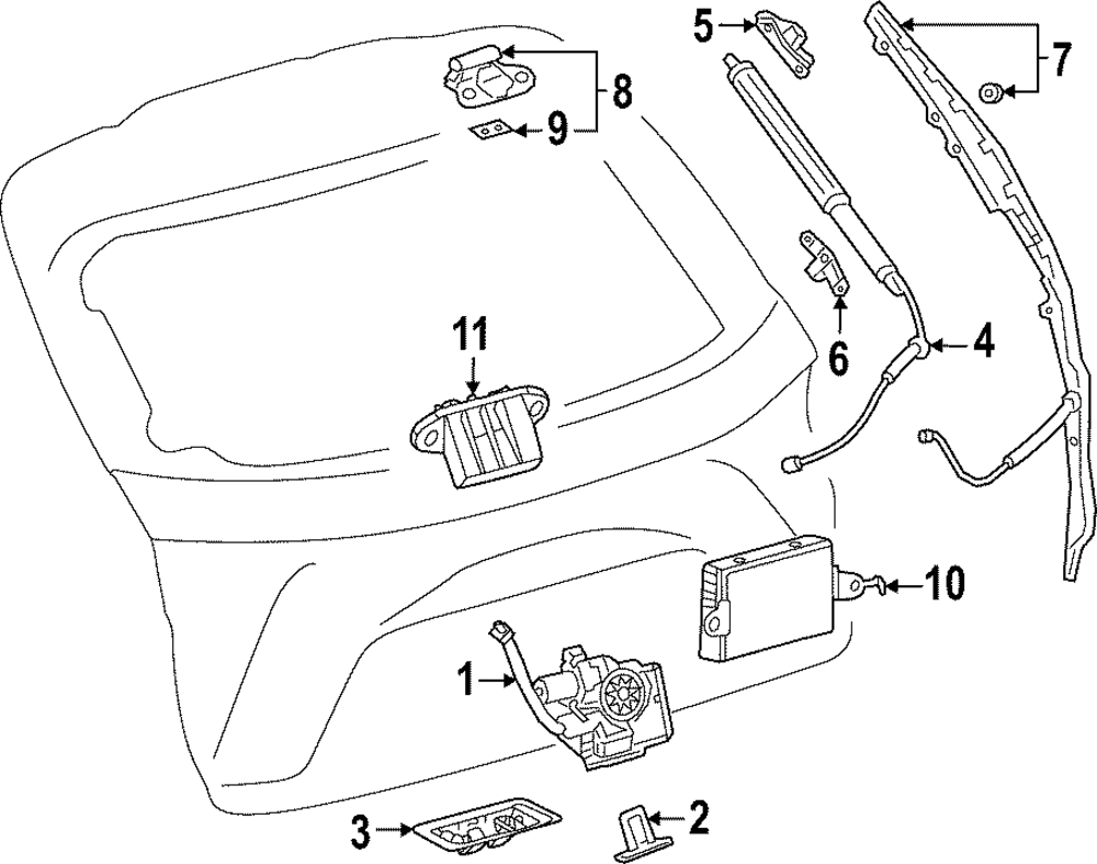 Genuine Lexus Liftgate Object Sensor 84280-F6010 | eBay