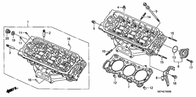 Front Cylinder Head for 2004 Acura TL #0