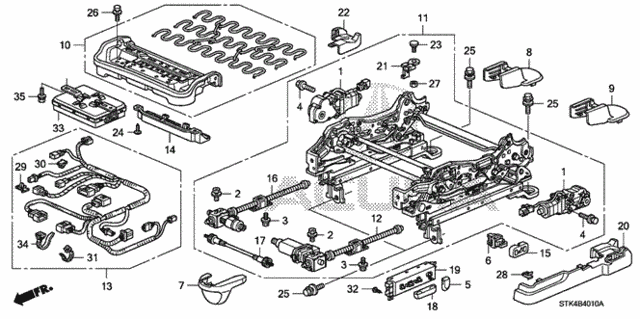 Front Seat Components (L.) (1) for 2007 Acura RDX #0