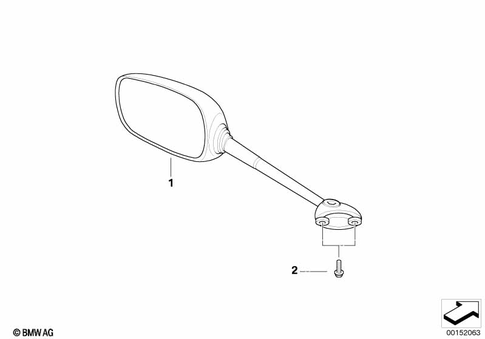 Mirrors, Trim, Storage Compartments for 2008 BMW-Motorrad F 800 S #0