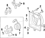 38615P0GA00 - HVAC: Shroud for Acura Image