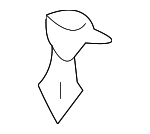 8760289900 - Body: Headrest Guide for Nissan: 350Z, Altima, Juke, Maxima, Murano, NV200, Pathfinder, Quest, Sentra, Versa Image