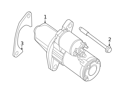 Starter for 2017 Nissan Pathfinder #0