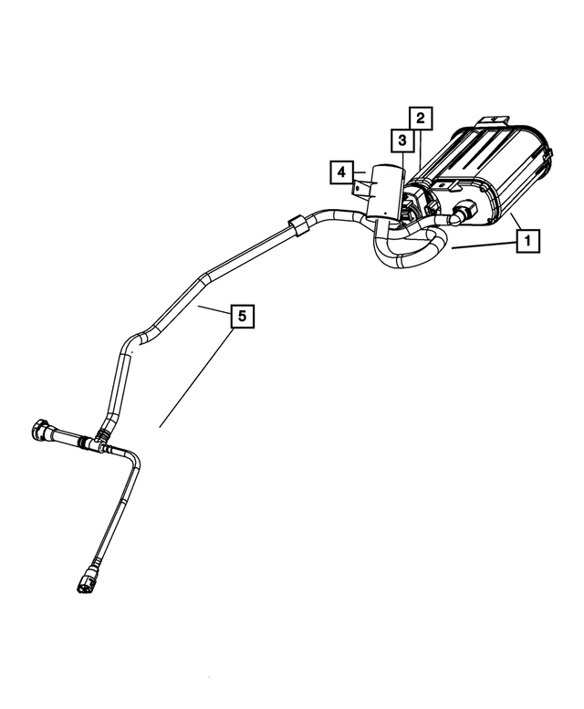 5085903AD - Emission Controls: Canister To Vapor Line Hose for Mopar Image image