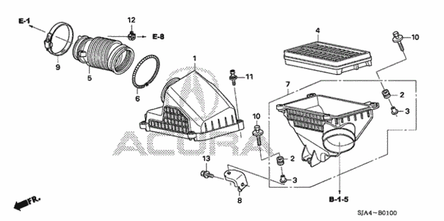 Air Cleaner (1) for 2008 Acura RL #0