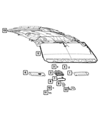 7BC58DX9AB - : Visor, Left for Mopar Image