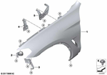 41007930972 - Bodywork: Side Panel, Front Right for BMW Image