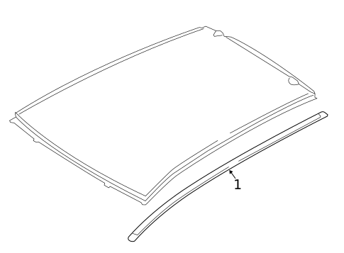 Exterior Trim - Roof for 2024 Mitsubishi Mirage #0