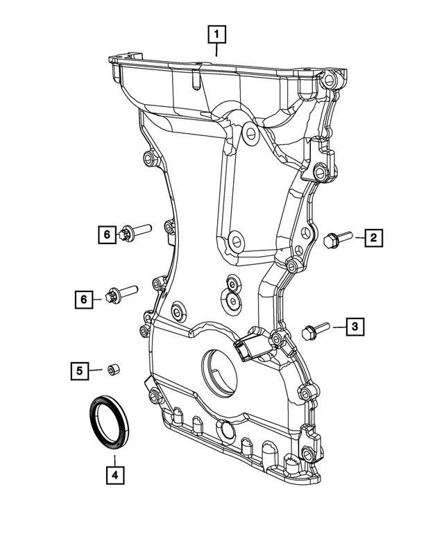 « 6509285AA – 2.4L Gas; Engine : Tête Collerette Hexagonale Boulon, Montage pour Mopar Image »