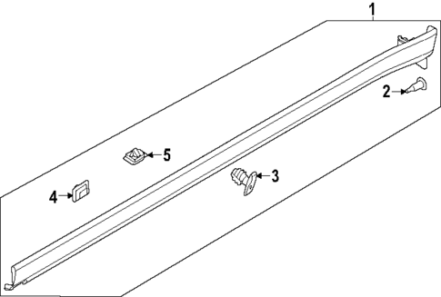 Exterior Trim - Pillars for 2025 Genesis GV80 Coupe #0