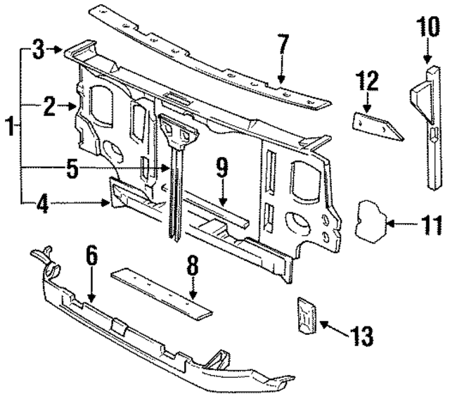 6254280G00 - : Radiator Seal for Nissan Image