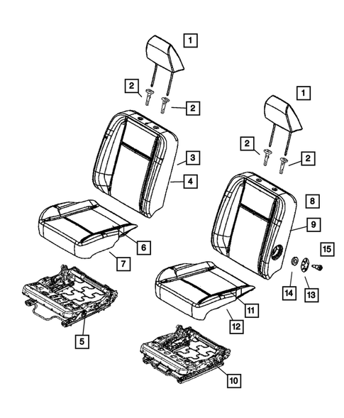 Front Seats and Attaching Parts for 2006 Dodge Ram 3500 #7