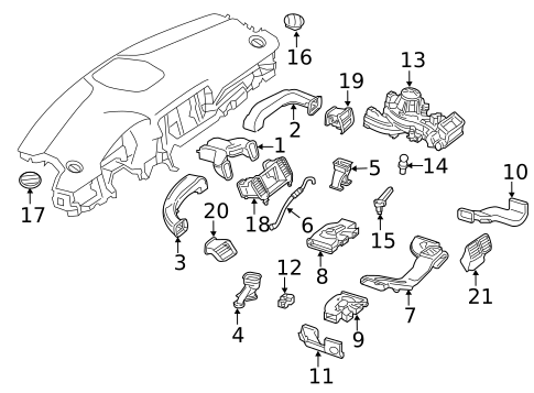 Ducts for 2015 Mercedes-Benz GL350 #0