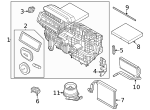 PZ1Z19B555K - HVAC: AC &amp; Heater Assembly for Ford Image