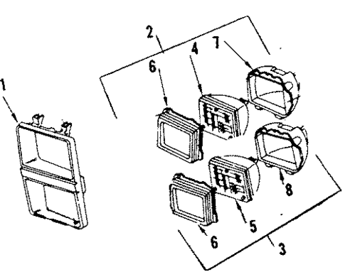 Headlamp Components for 1987 GMC Jimmy #0